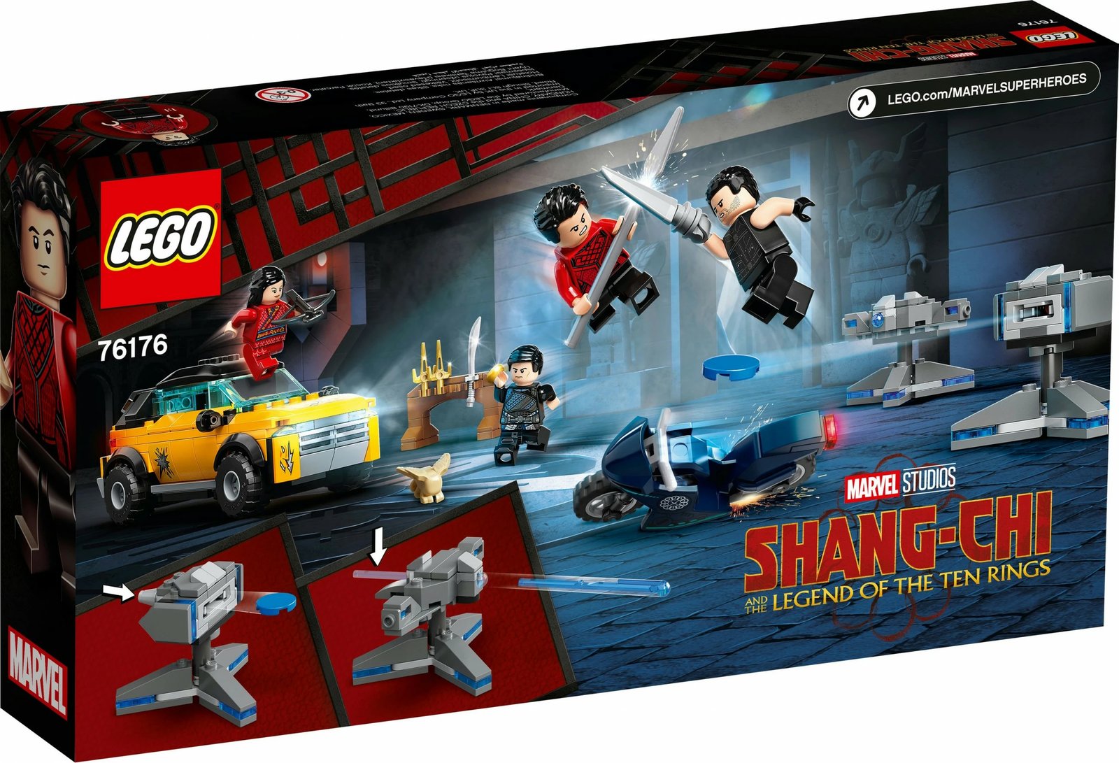 Set ndërtimi LEGO Marvel Avengers Escape from The Ten Rings, 321 pjesë, plastikë