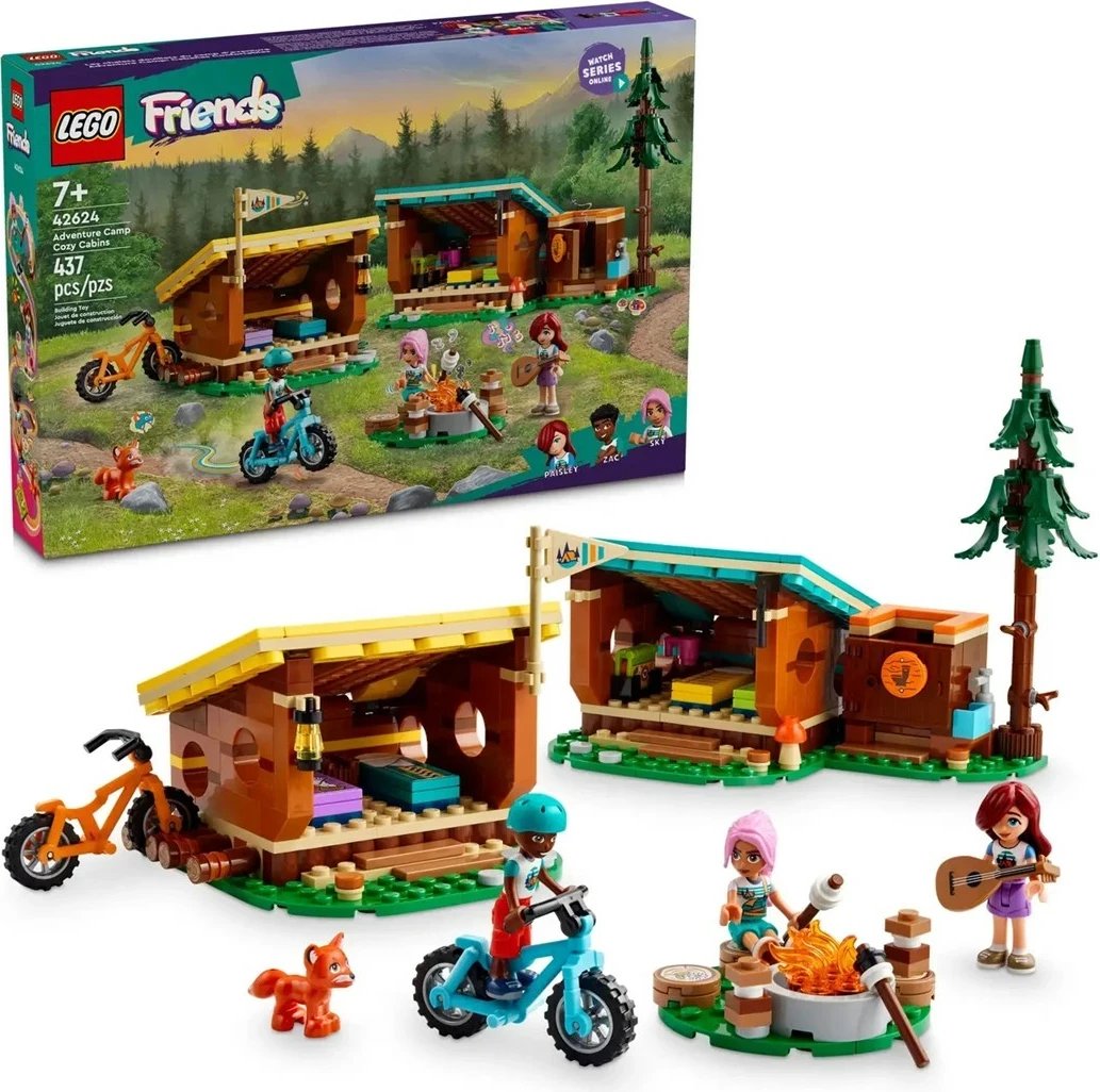 Blloqe LEGO Friends 42624 Adventure Camp Cozy Cabins