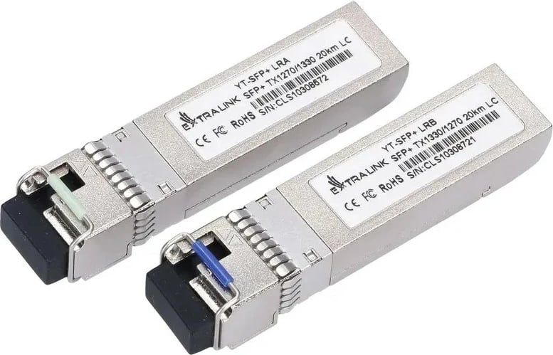 Modul SFP+ Extralink 10G WDM, 1270/1330nm, 20km, për HP/ARUBA