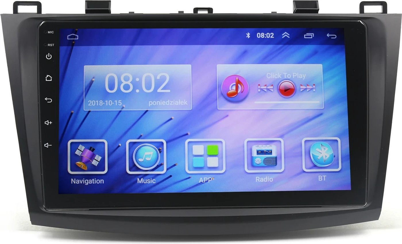 Radio GPS Android për Mazda 3 2009-2013, 8/128 GB, E zezë