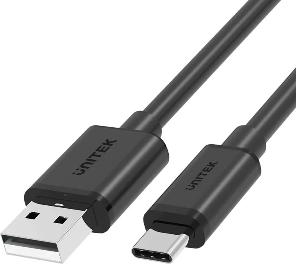 Kabllo Unitek USB-C 2.0, e zezë