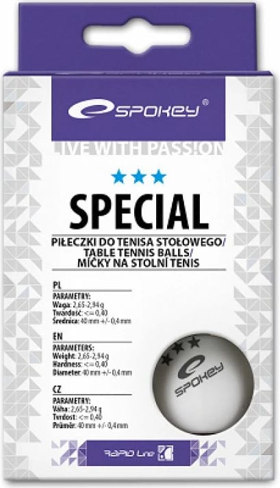 Topa ping-pong Spokey, të bardha