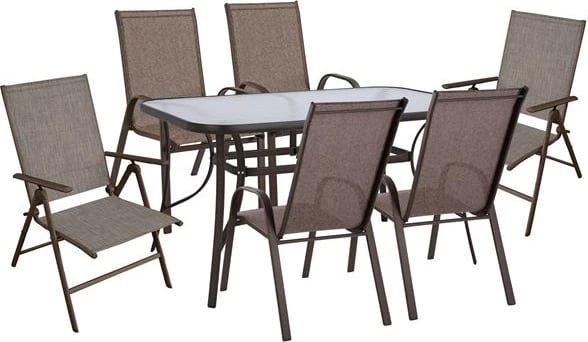 Set tavoline ngrënieje 7 pjesë, ngjyrë kafe, FH10557.02