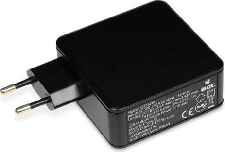 Adapter fuqie iBox IUZ65WA Auto 65 W, E zezë