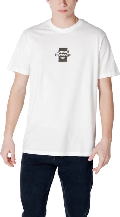 Maicë për meshkuj Armani Exchange, të bardhë