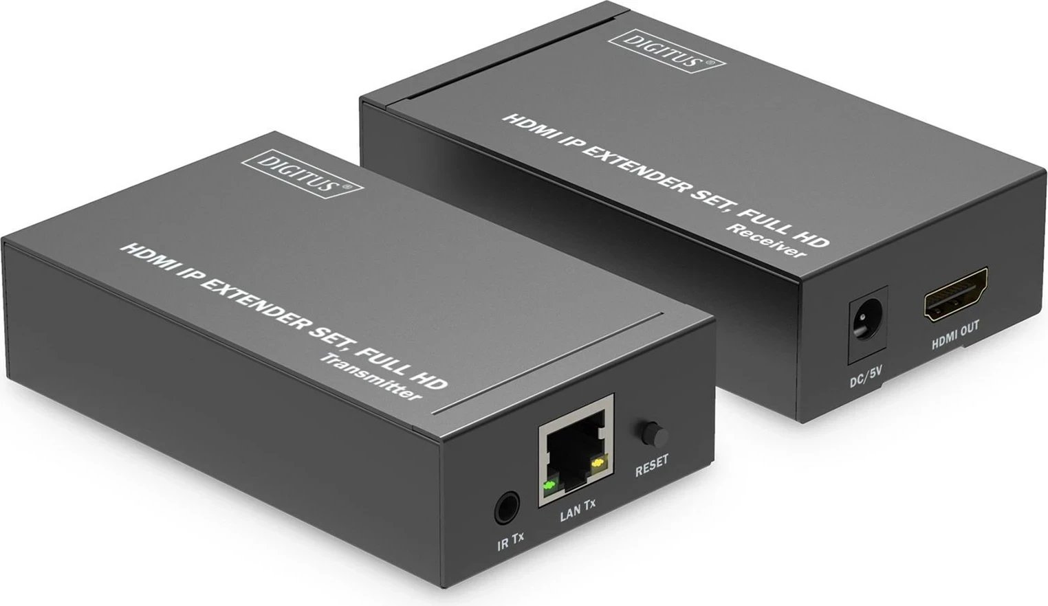 Set HDMI IP Extender DIGITUS DS-55517, Full HD