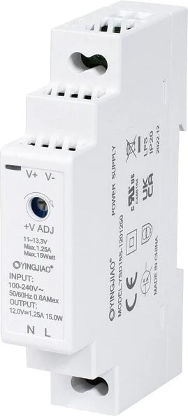 Furnizues energjie DIN Yingjiao YSDS 5V 2,4A 12W, Bardhë