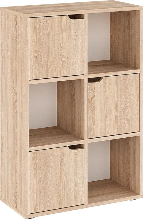 Raft librash Bookel pakoworld, ngjyrë sonoma, 59.5x27.5x89cm