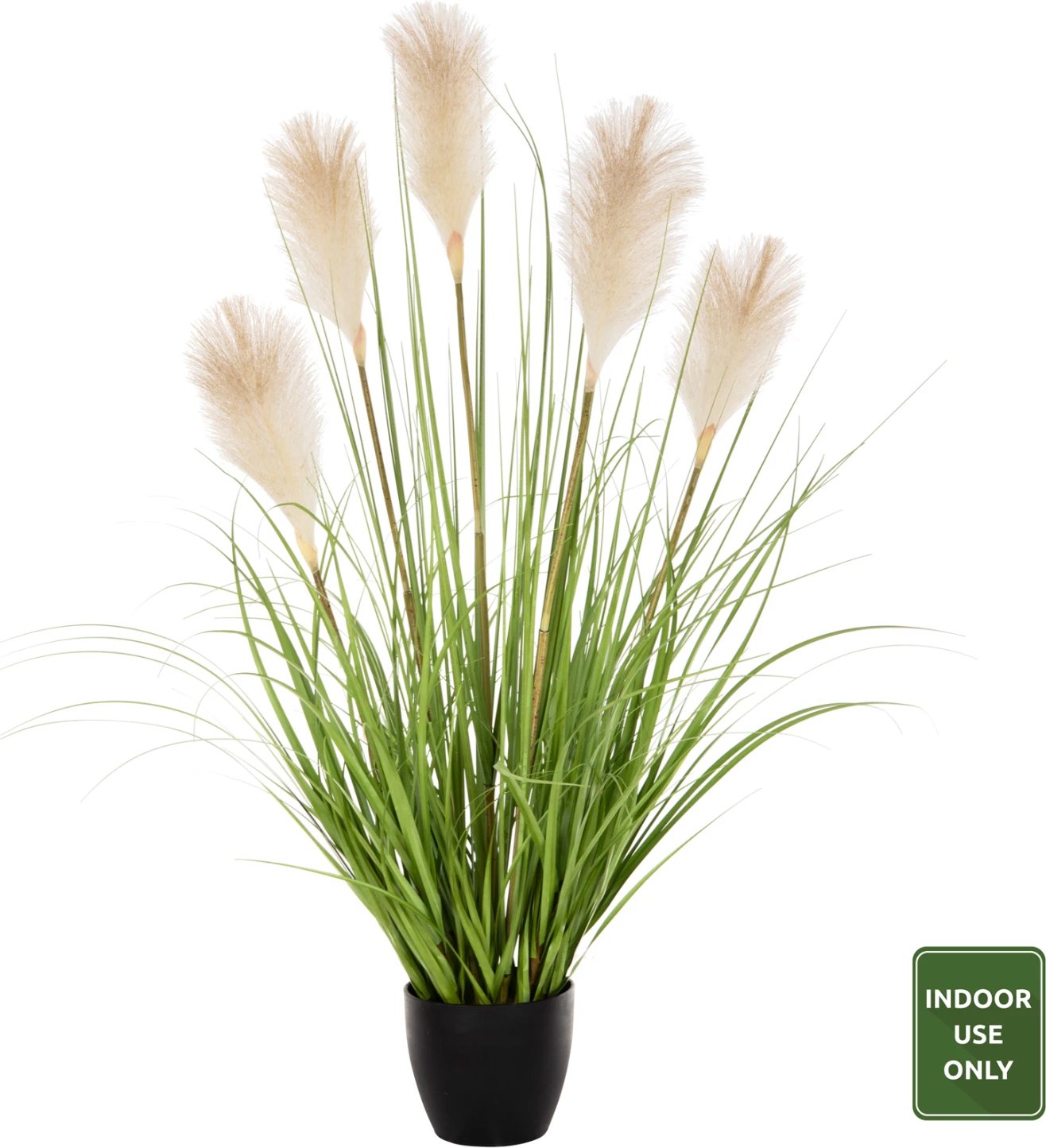Bimë sintetike dekorative në vazo, FH4024, bar, 95H cm