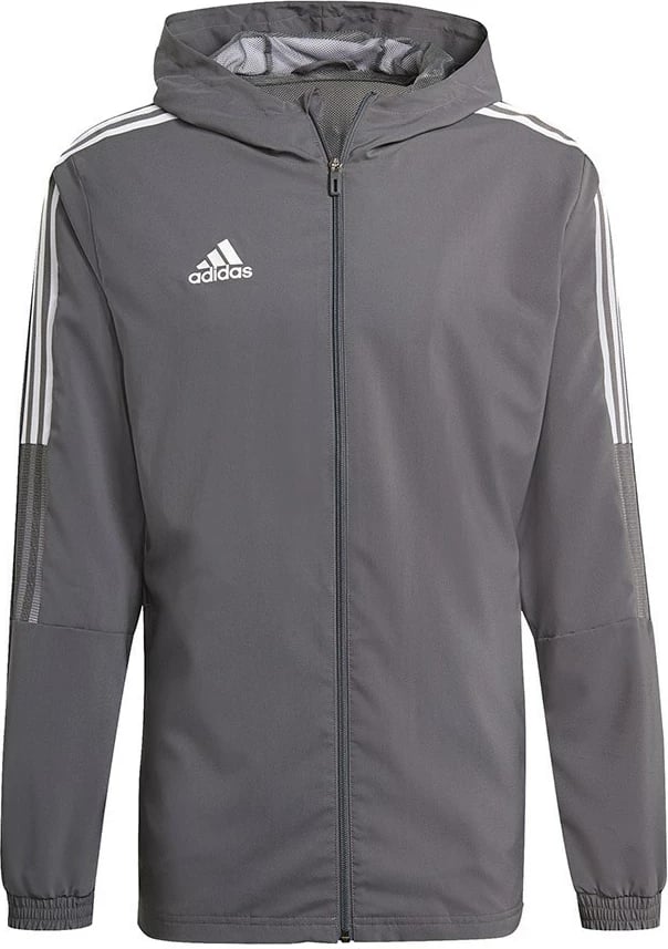 Xhaketë Adidas Tiro 21 Windbreaker për meshkuj, Gri