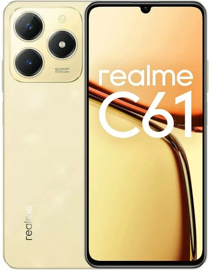 Celular Realme C61 6+128GB 6.74" Sparkle Gold