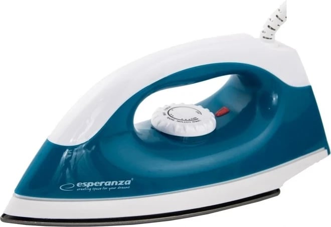 Hekur për hekurosje Esperanza Smoother, 1200W, i kaltër/i bardhë