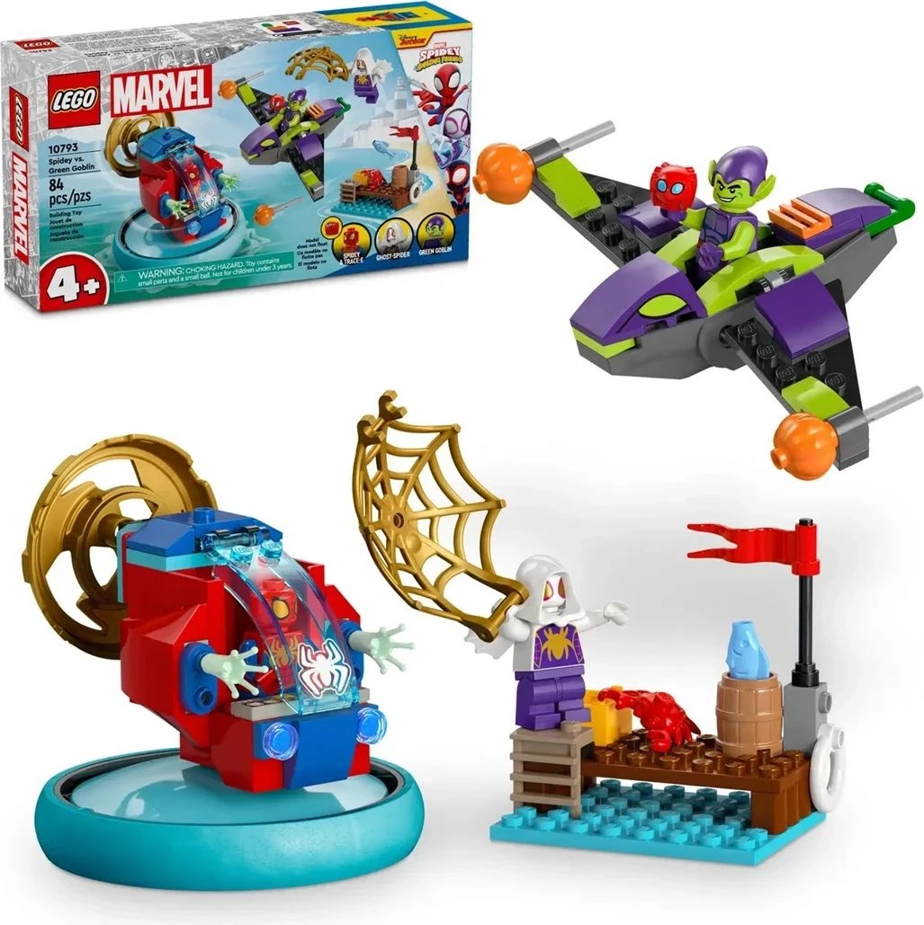 Set LEGO Marvel 10793 Spidey vs. Green Goblin, 3 minifigura