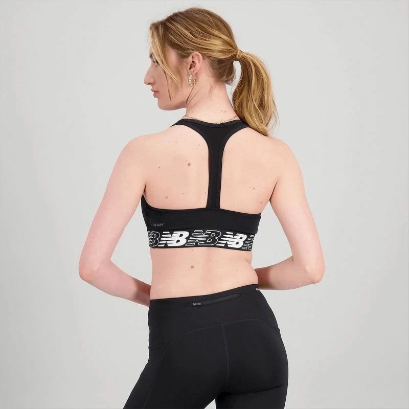 Sport bra për femra New Balance, e zezë