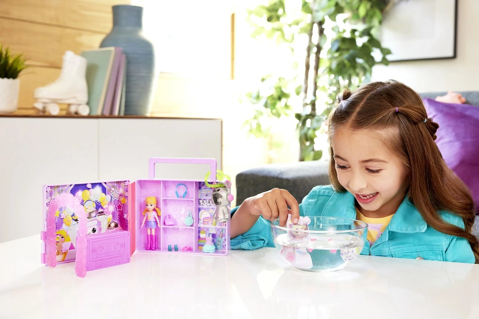 Set lojërash Polly Pocket Disco Dance Fashion Reveal, MATTEL, shumëngjyrësh