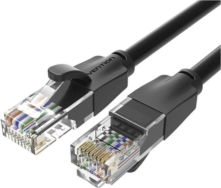 Kabëll rrjeti Vention RJ-45/RJ-45, 15m, i zi