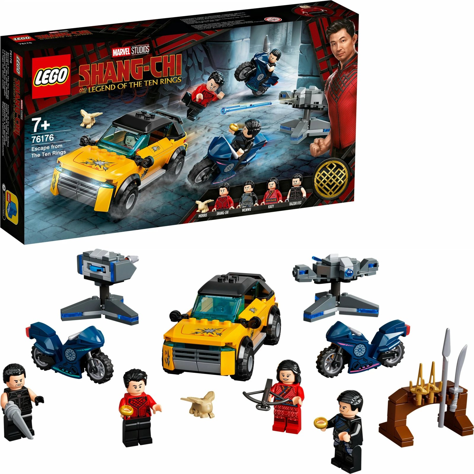 Set ndërtimi LEGO Marvel Avengers Escape from The Ten Rings, 321 pjesë, plastikë