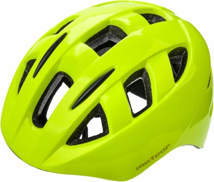 Helmetë për bicikletë për fëmijë Meteor, e verdhë