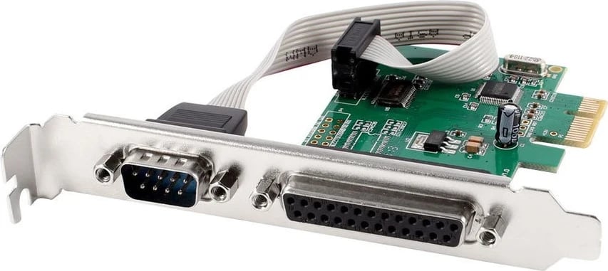 Kartë rrjeti Gembird Pex-Comlpt-01 Com serial port + LPT port, e argjend