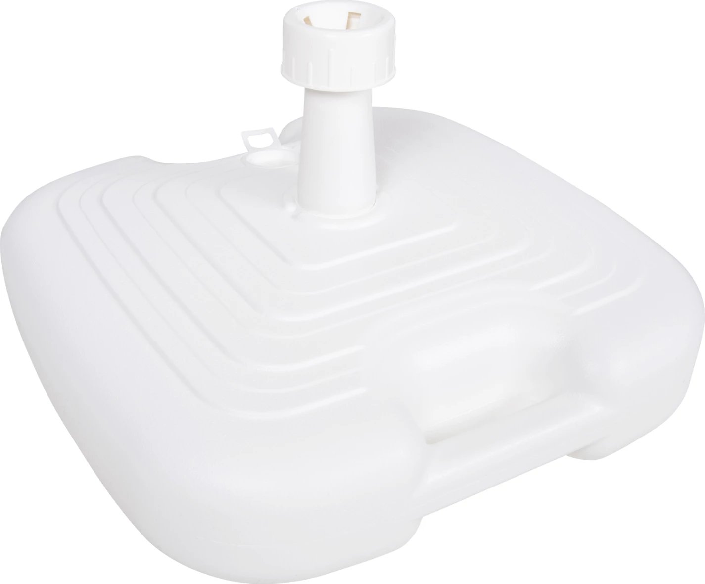 Bazë plastike për ombrellë me dorezë SOLBAS FH6112.01 ngjyrë bardhë - për shtyllë 20/38mm 45x11Hcm