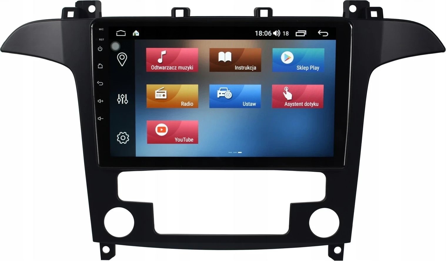 GPS Android për Ford S-Max 2006-2015, No name, FR9 4/64 RDS1 TK409B, Zi