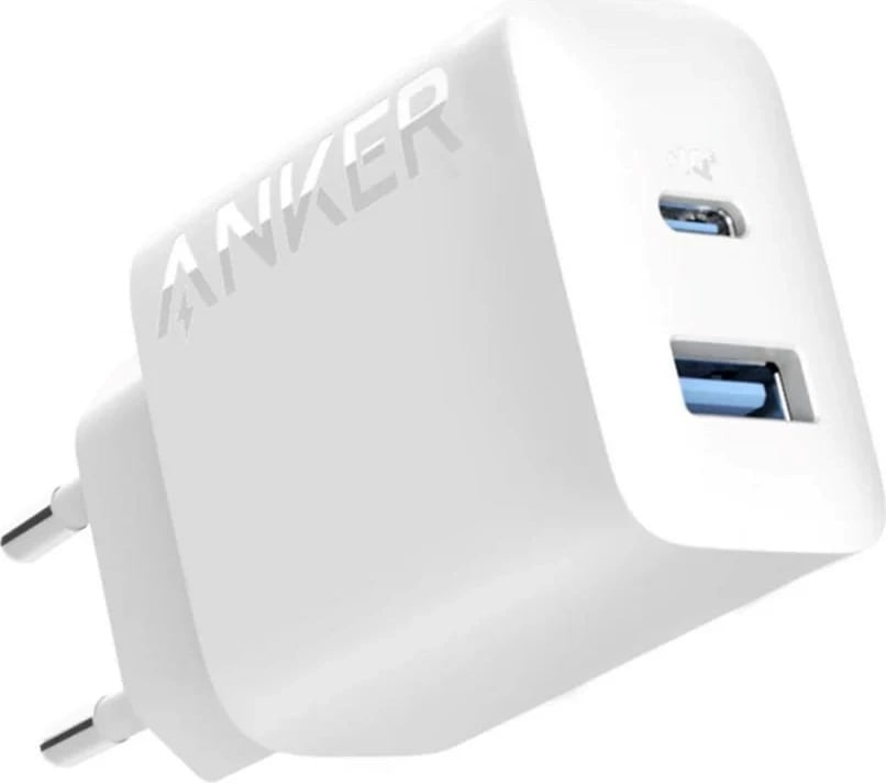 Karikues Anker 312, 20W, 1x USB-A, 1x USB-C, Bardhë