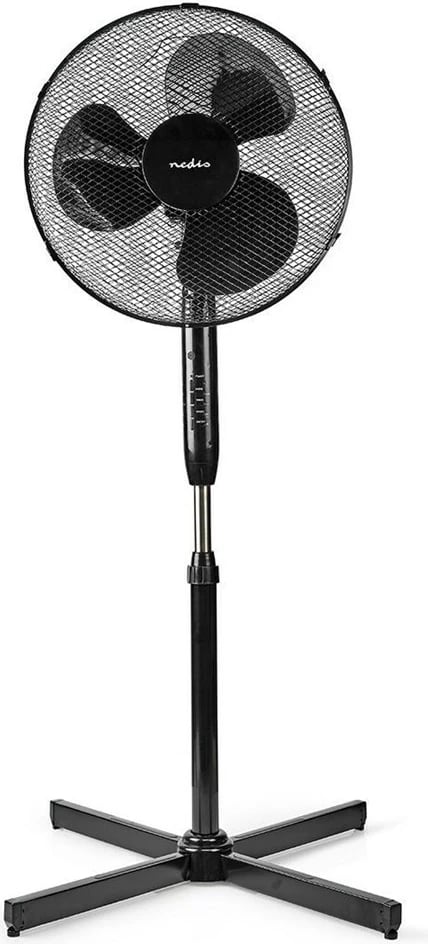 Ventilator Nedis FNST15CBK40, për shtëpi, i zi