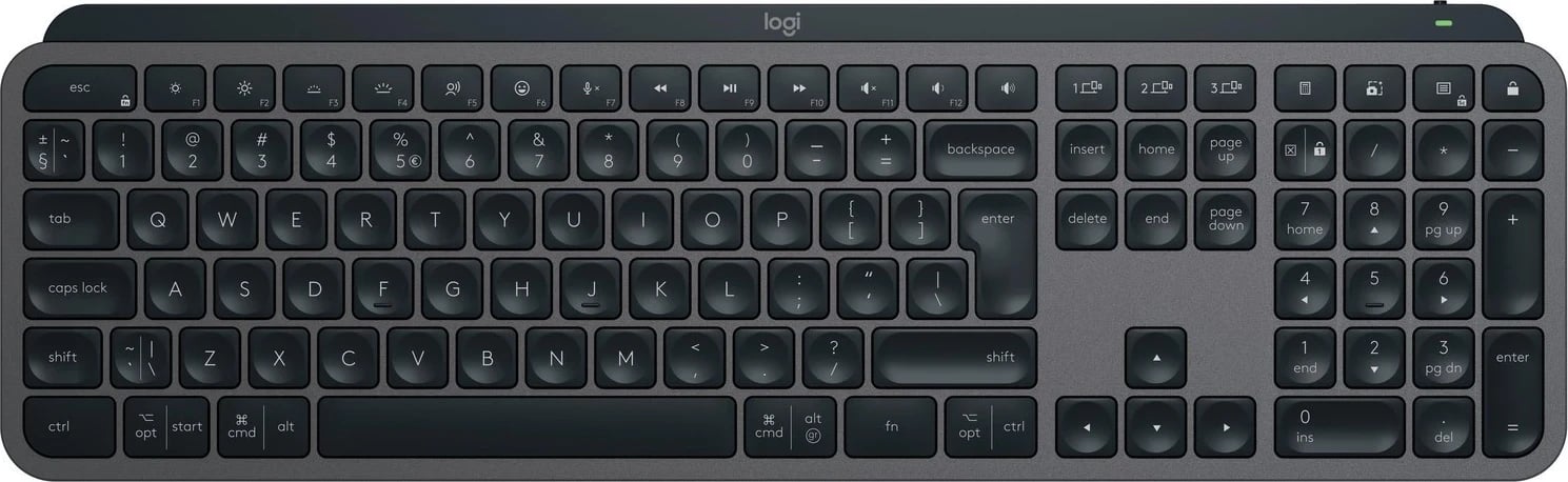 Tastierë Logitech MX Keys S, e zezë