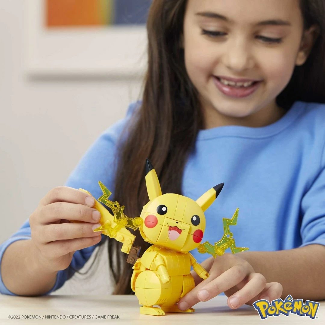 Set ndërtimi MATTEL MEGA Pokémon Pikachu, Plastik, Kuq