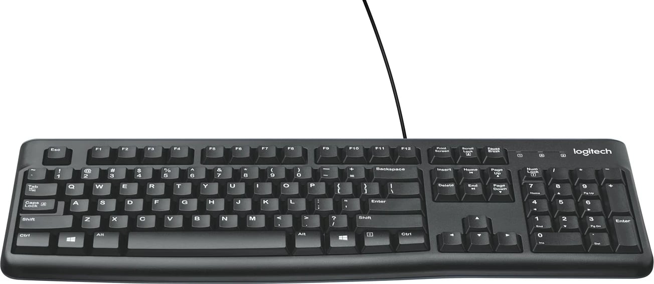 Tastierë Logitech K120, e zezë