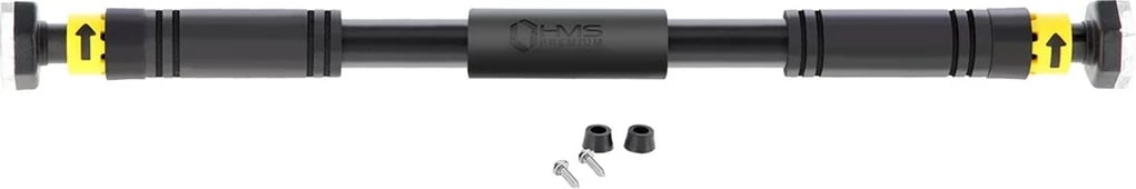 Shufër zgjatimi për ushtrime HMS Premium DD201, 90 - 130 cm, E zezë