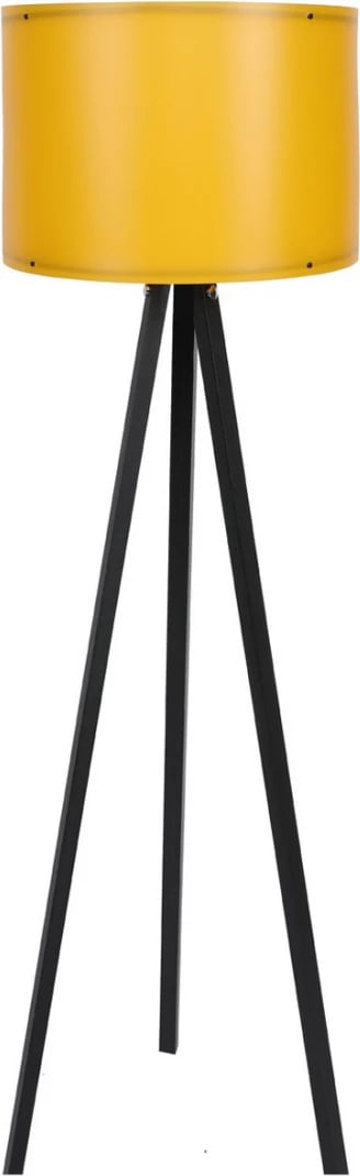 Llambë dyshemeje në të zezë dhe të verdhë, FH7272.12, Φ38x145 cm