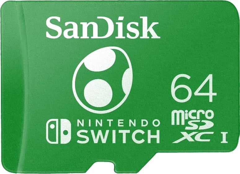 Kartelë Micro SDXC SanDisk 64GB për Nintendo Switch Yoshi
