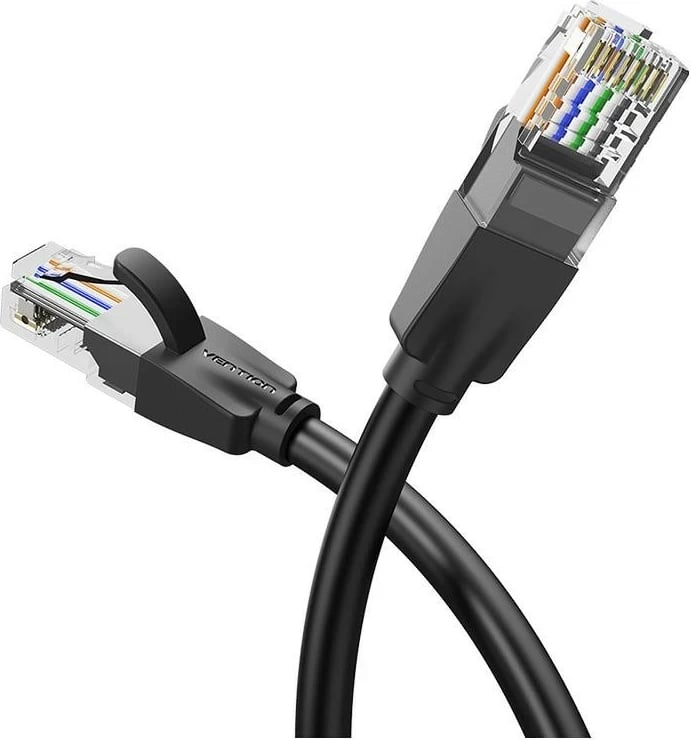 Kabëll rrjeti Vention RJ-45/RJ-45, 15m, i zi