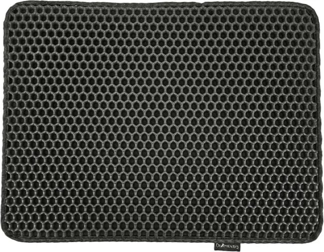 Mbështjellës DIAMENTIQ katror i zi - mat për tabaka të mbeturinave të maces - 45 x 60 cm