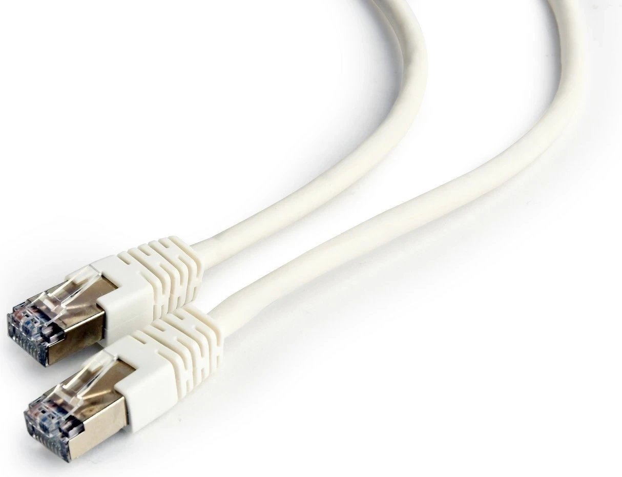 Patchcord Gembird RJ-45, kat.6, 0.25m, bardhë