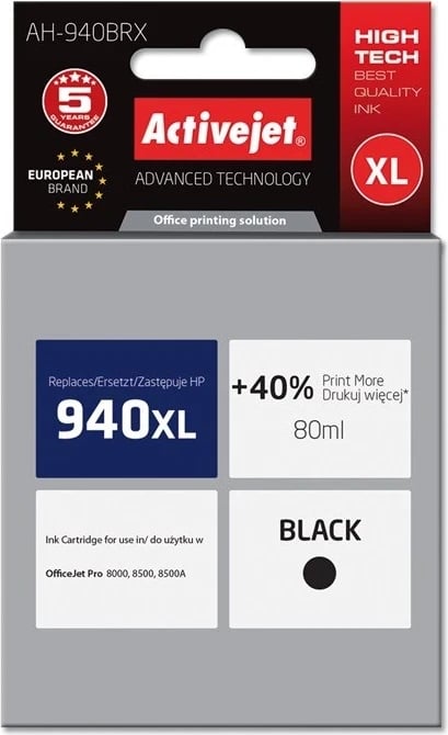 Fishek me ngjyrë AH-940BRX për printer HP 940XL C4906AE 80 ml