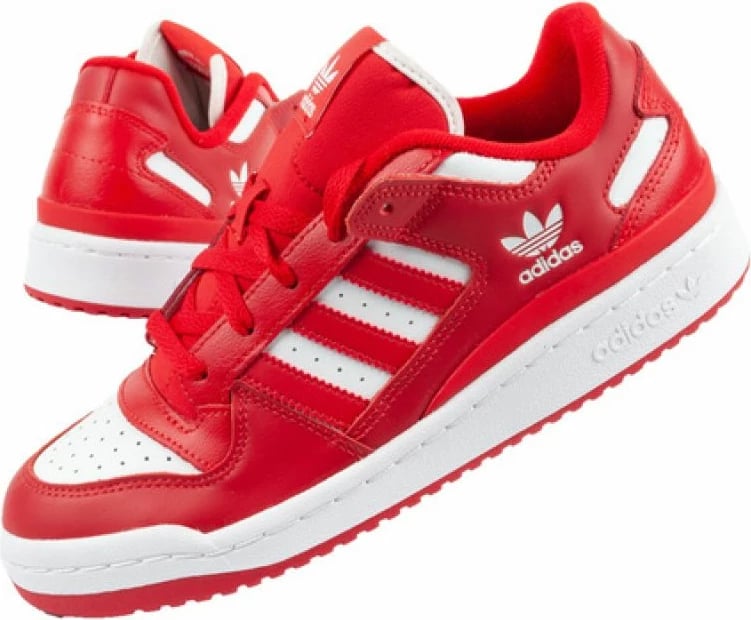 Atlete adidas Forum Low CL U HQ1495 për meshkuj dhe femra, të kuqe