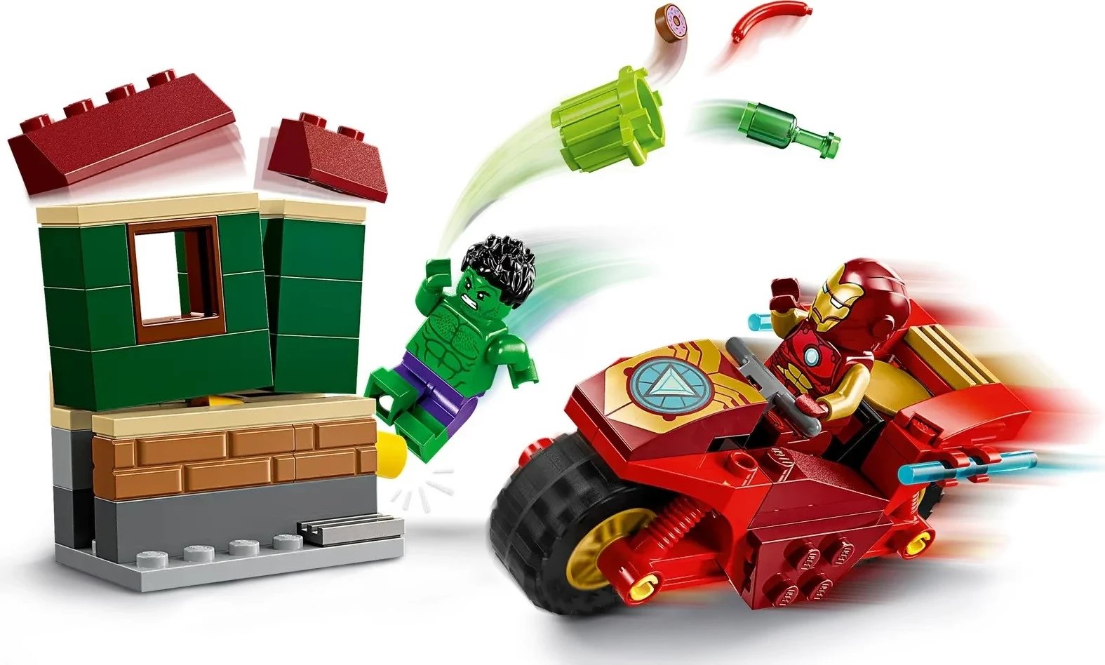 Lodra LEGO Marvel 76287 Iron Man me motor dhe Hulk