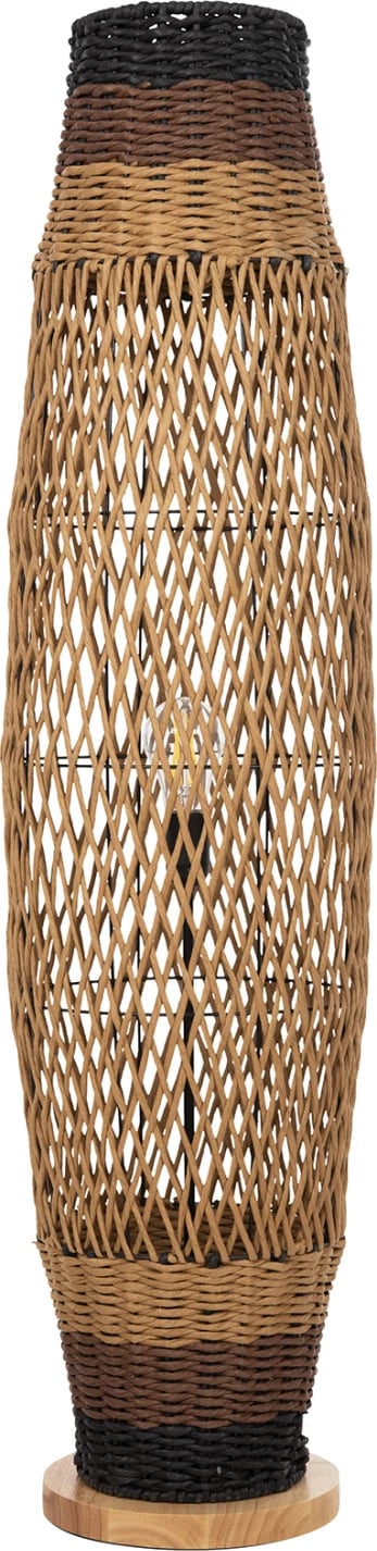 Llambë qëndrore në këmbë FH4343 metal-letër litar në ngjyrë bezhë rëre dhe e zezë Φ30Χ120Hcm