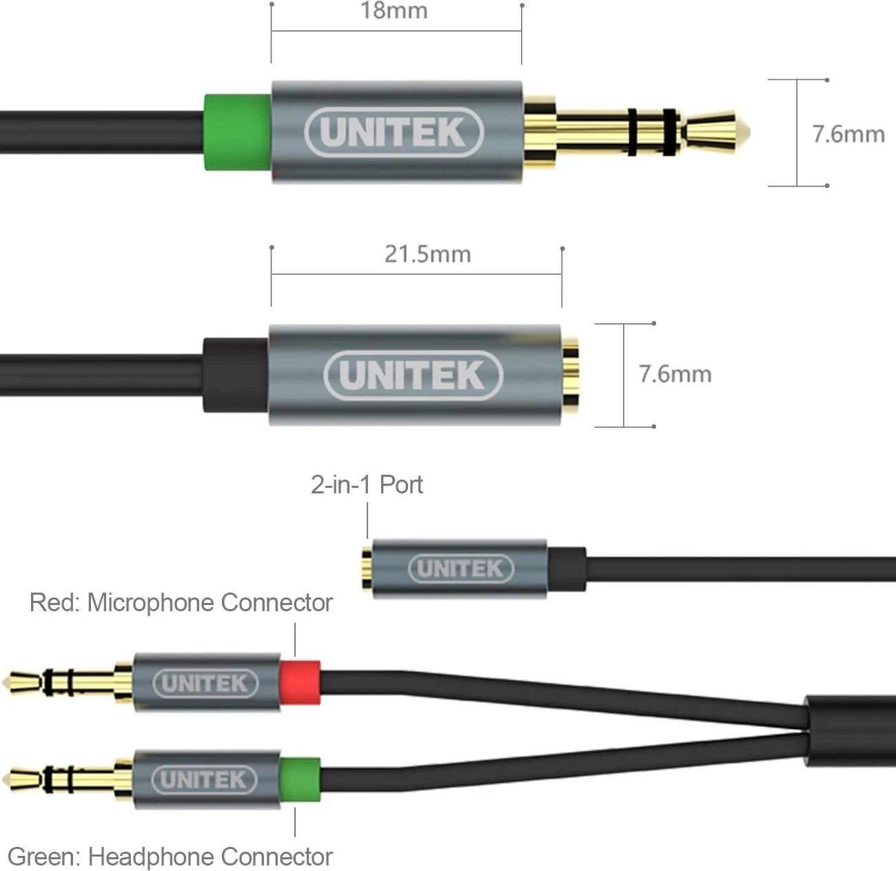 Kabllo Unitek miniJack, për të gjithë