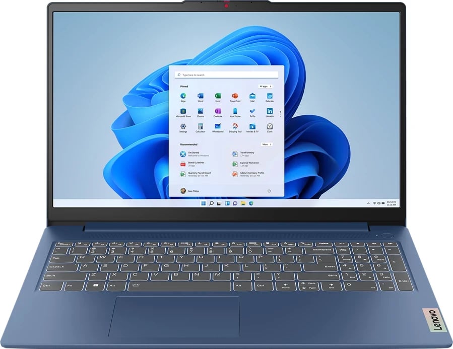 Laptop Lenovo IdeaPad Slim 3 15IAH8, 15.6", Intel Core i5, 16GB RAM, 512 GB SSD, Intel UHD Graphics, i kaltër