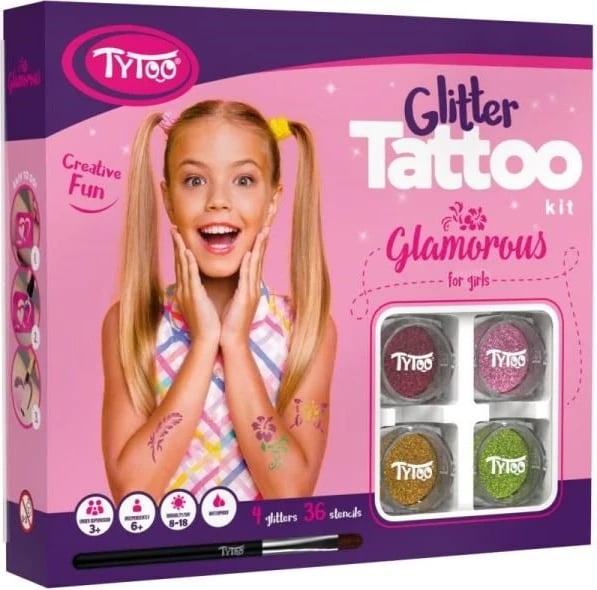 Set tatuazhesh me shkëlqim TYTOO Charming 01829, për vajza