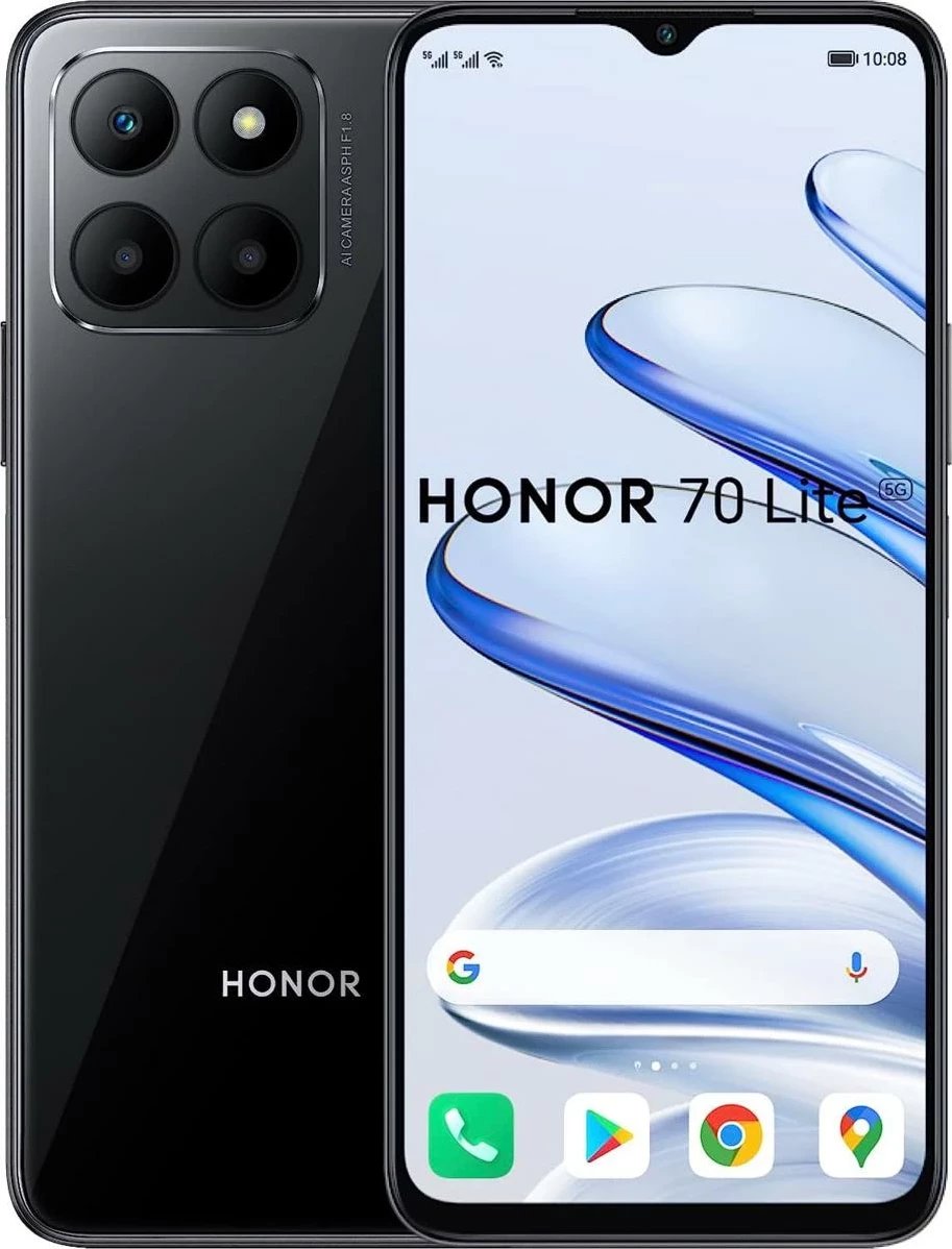 Celular Honor 70 Lite 4+128GB 6.5" 5G Midnight Black