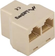 Adapter LANBERG për rrjet, me 2x RJ45