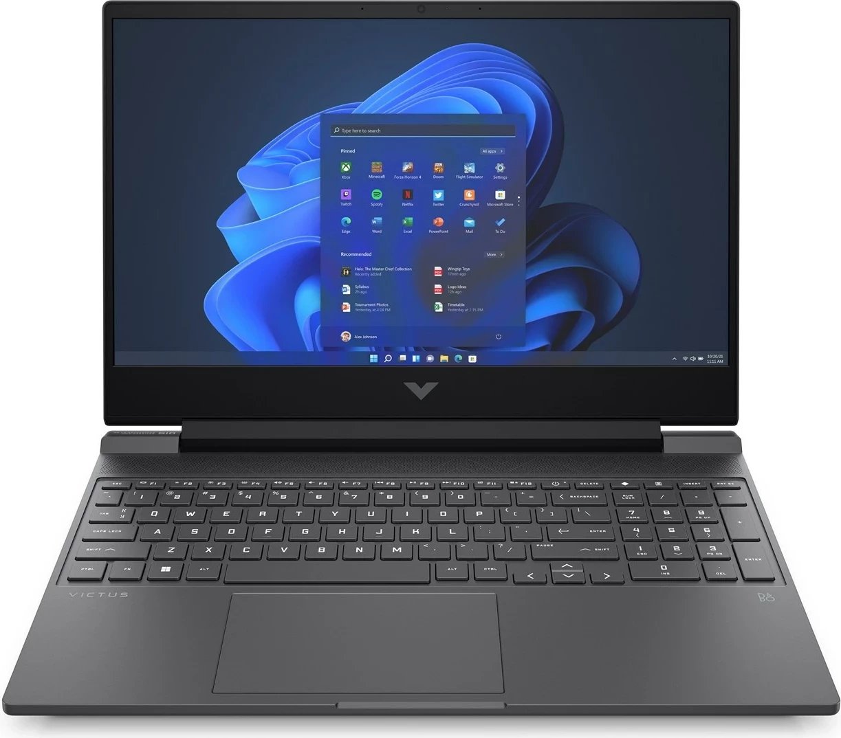 Laptop HP Victus 15-fa0999nw, 15.6", Intel Core i5-12450H, 16GB RAM, 512GB SSD, NVIDIA RTX 3050, Mica Silver