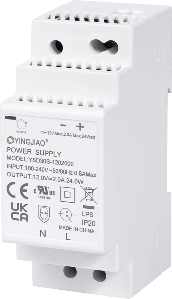Furnizues energjie Yingjiao YSDS 24V 1,25A 30W, Bardhë