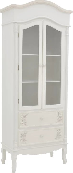 Vitrinë Pazlen Inart ngjyrë e bardhë antike MDF 74.5x39x190cm
