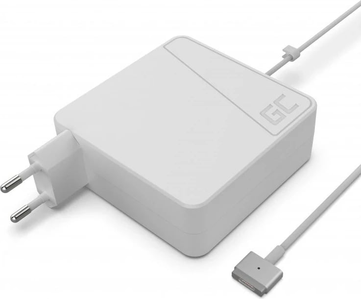 Karikues për Apple Macbook Green Cell AD55, 85W, Magsafe 2, e bardhë