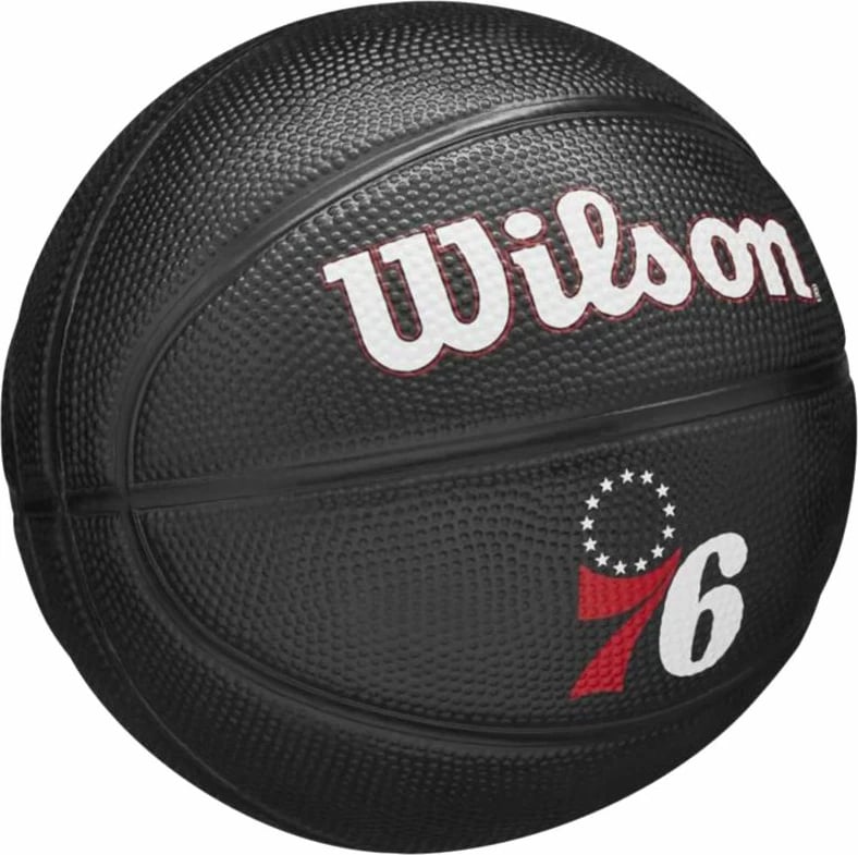 Top Basketbolli Wilson, Modeli Philadelphia 76ers, për Meshkuj dhe Femra, i Zi